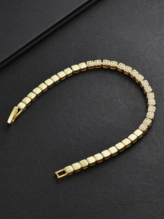 Square CZ Bracelet Main Image