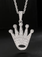 Iced Crown Pendant
