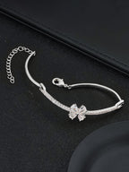 Multicolor Flower CZ Statement Bracelet