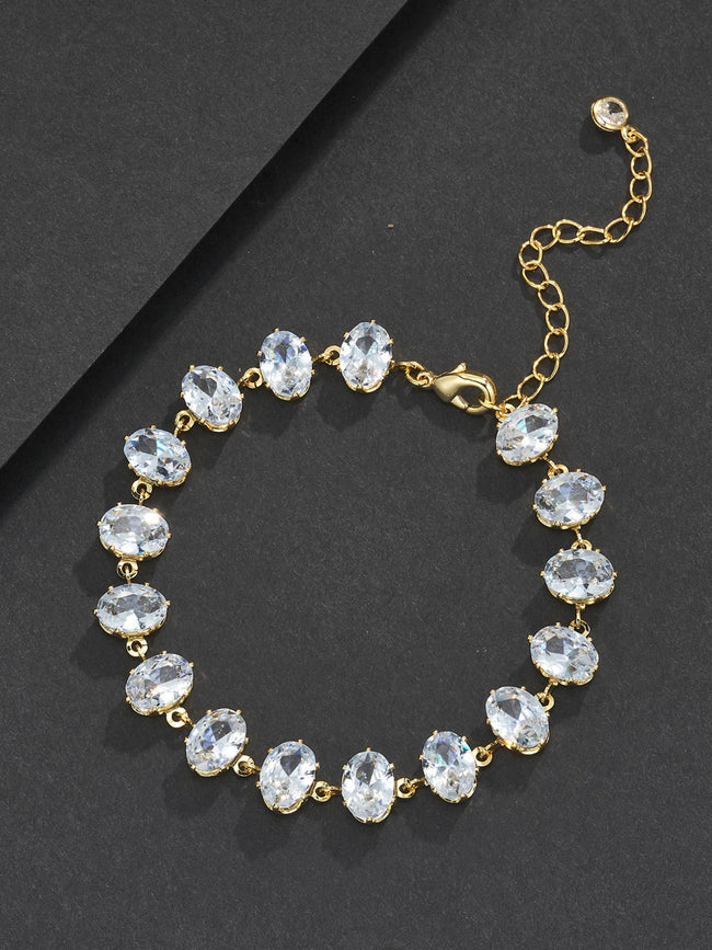 9mm Candy Oval CZ Bracelet Hover Image