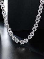 Iced Infinity CZ Cuban Link Necklace