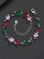 6mm Multicolor Heart CZ Statement Bracelet