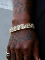 Double Row Cube CZ Bracelet