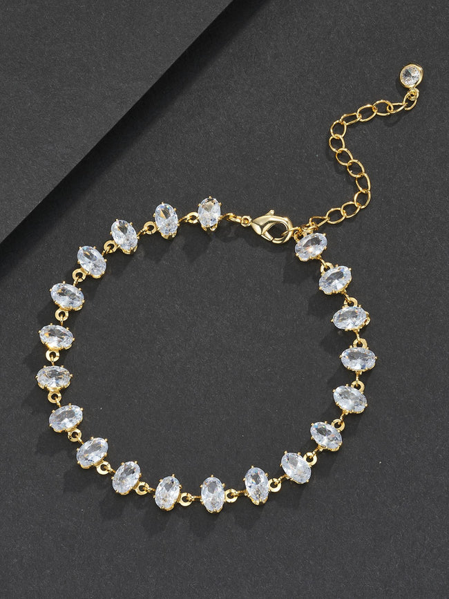 7mm Oval-Cut Minimalist Bracelet Hover Image