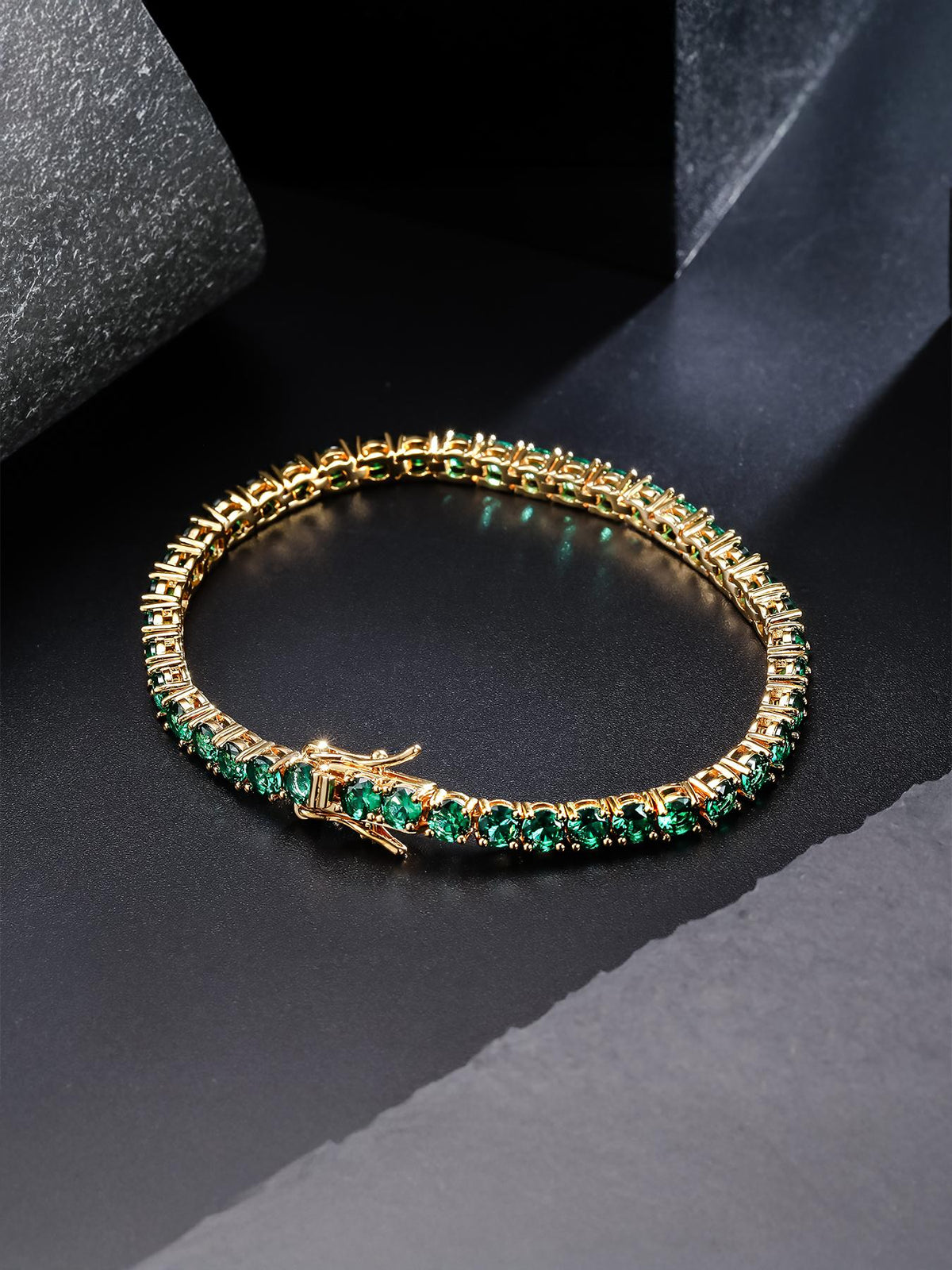 4MM Green Tennis Bracelet