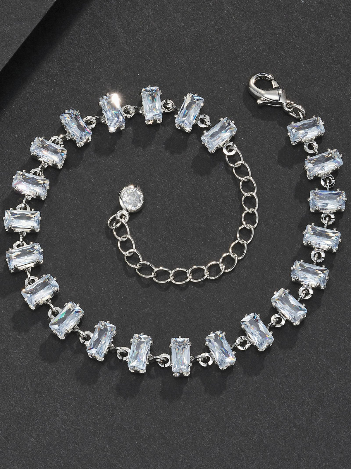 7mm Cube CZ Bracelet
