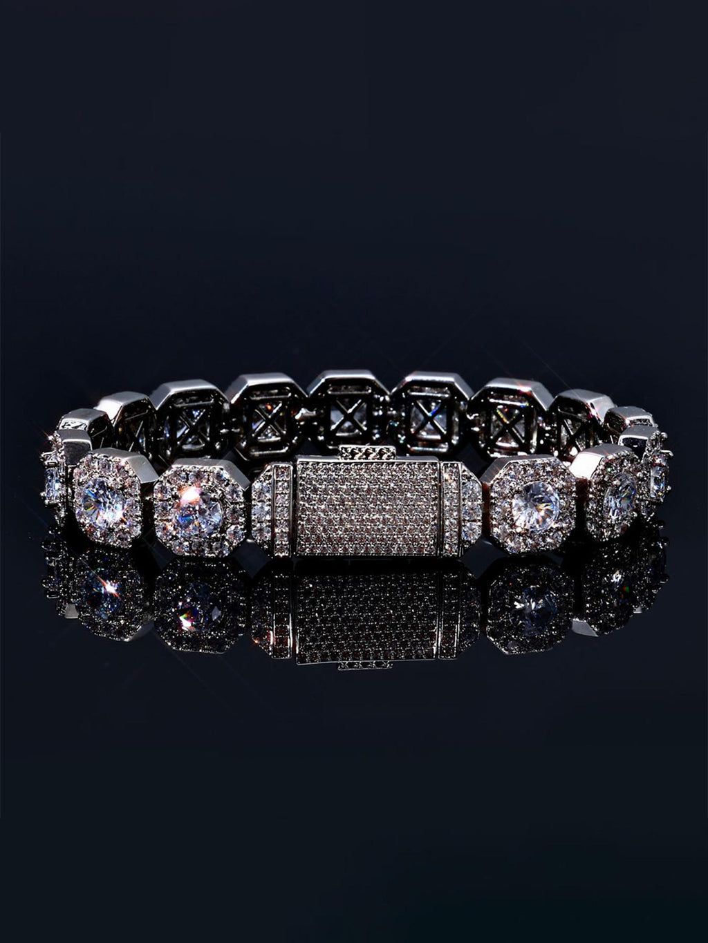 9mm Sugar Cube CZ Bracelet
