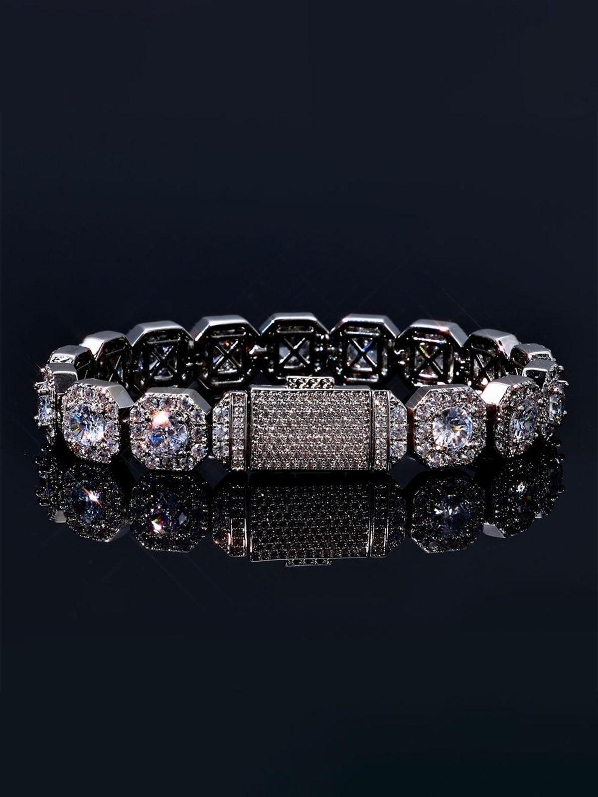 9mm Sugar Cube CZ Bracelet