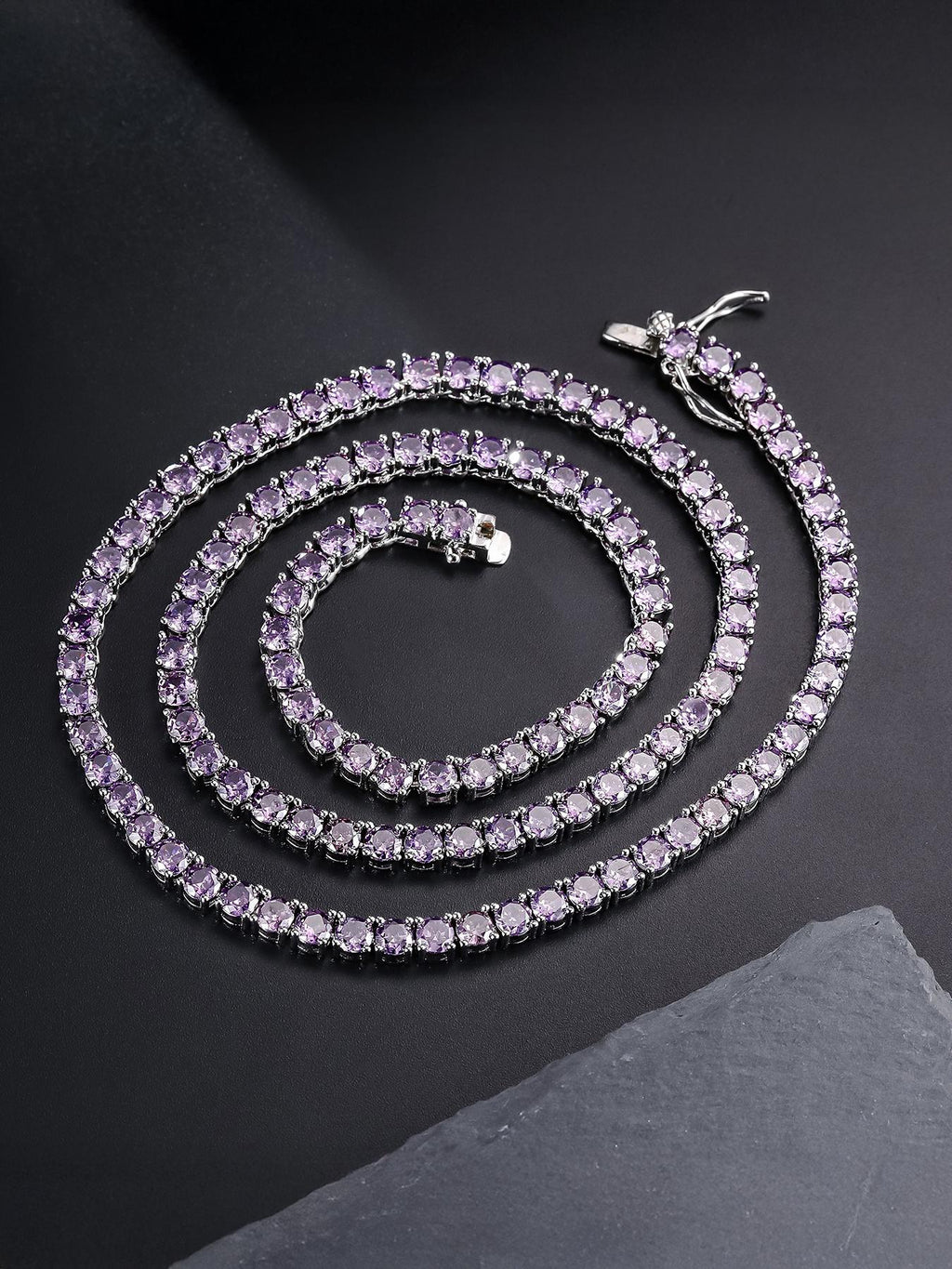 4mm  Orange CZ Tennis Chain
